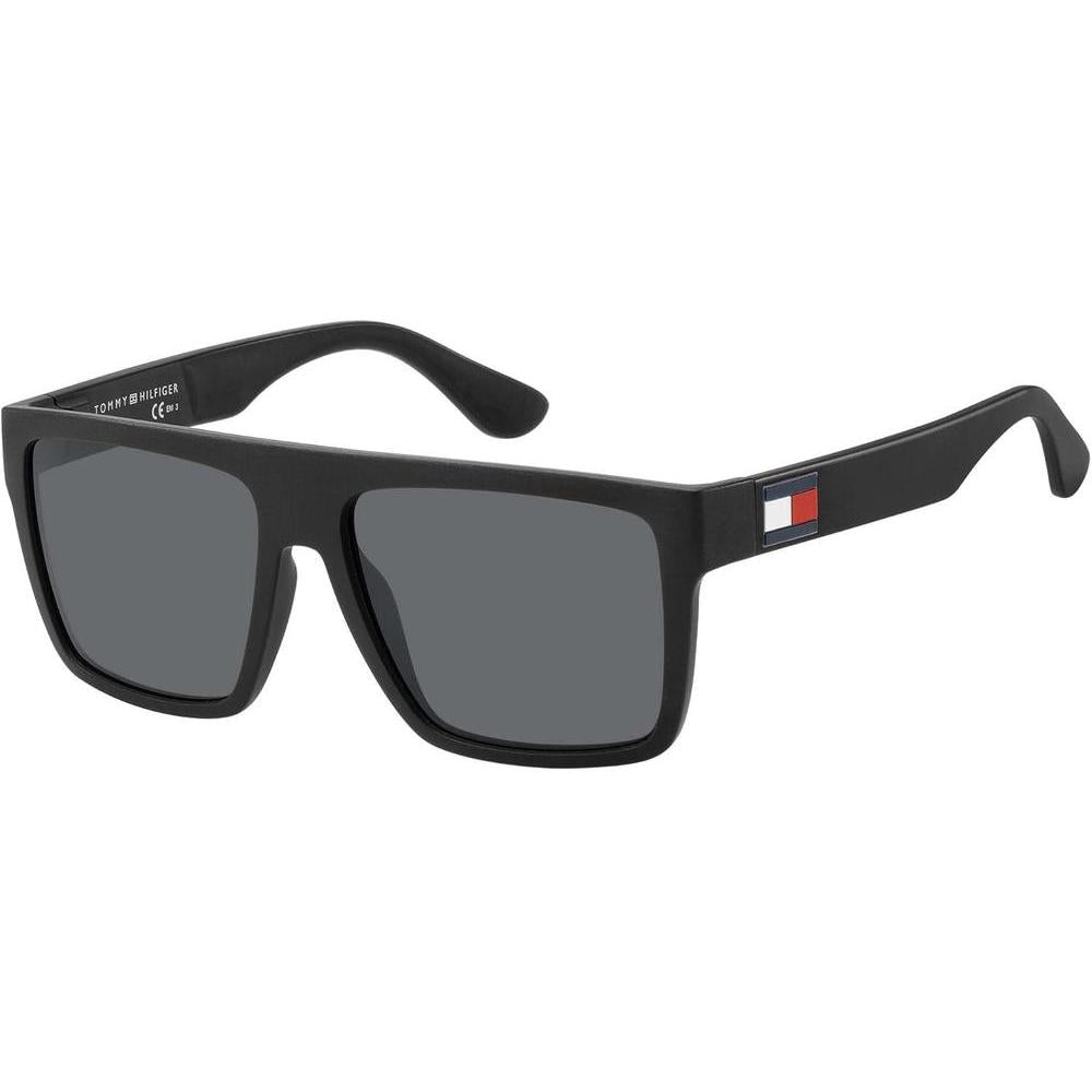 Tommy Hilfiger Men's TH1605/S Square Sunglasses, Matte Black, 56 mm