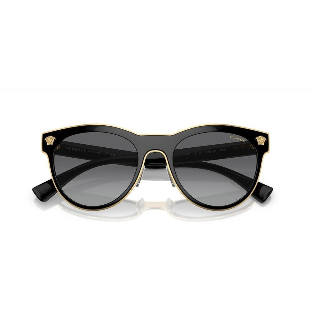 Versace Gafas de Sol de Metal para Mujer, Estilo Elegante y Distintivo