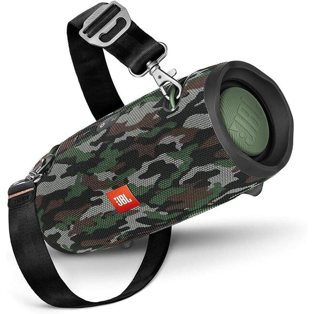 JBL Xtreme 2 Altavoz Bluetooth portátil impermeable con tecnología estéreo y diseño camuflaje, ideal para fiestas y uso en exteriores
