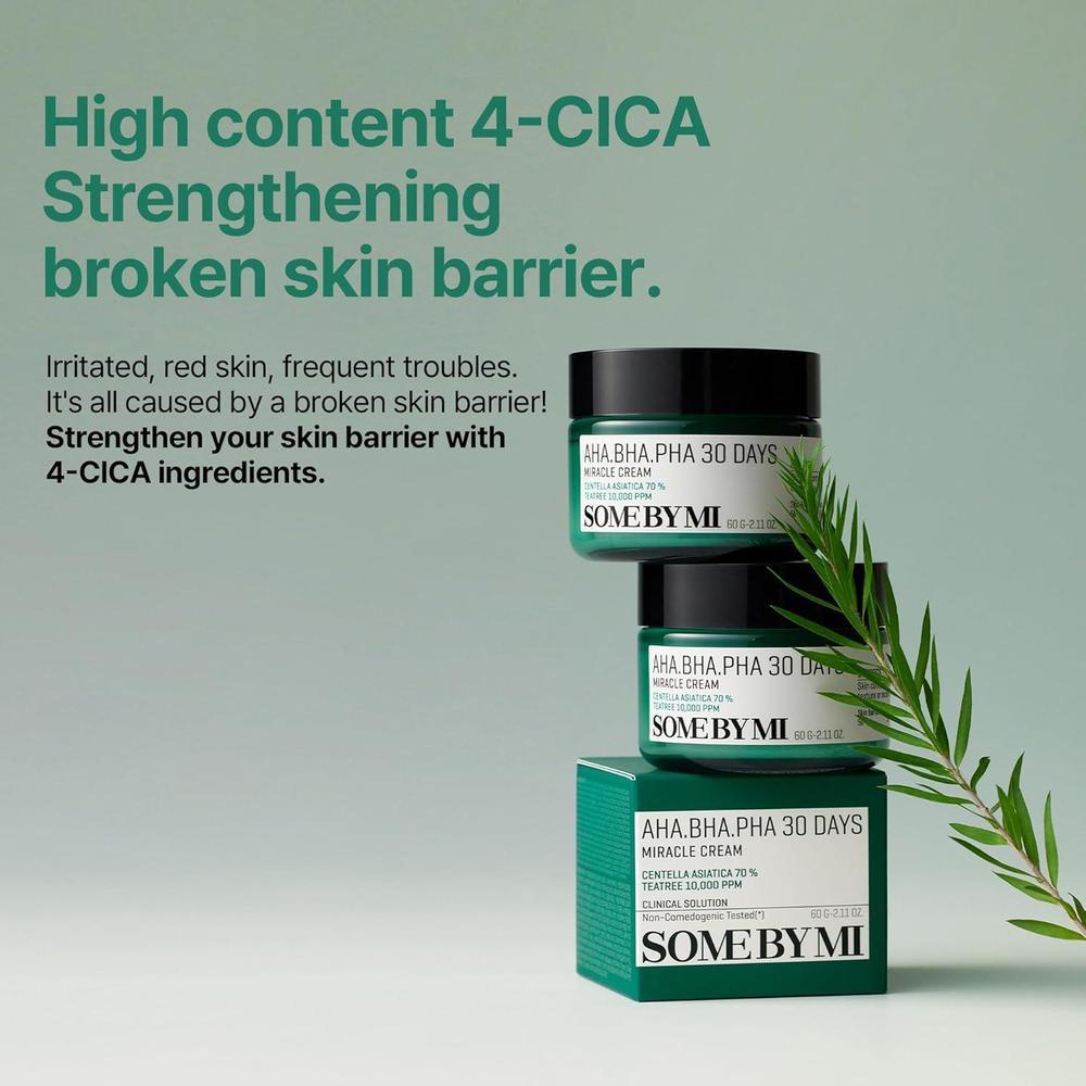 Some By Mi Aha Bha Pha Miracle Cream Hidratante Exfoliante Y Calmante Facial 60ml