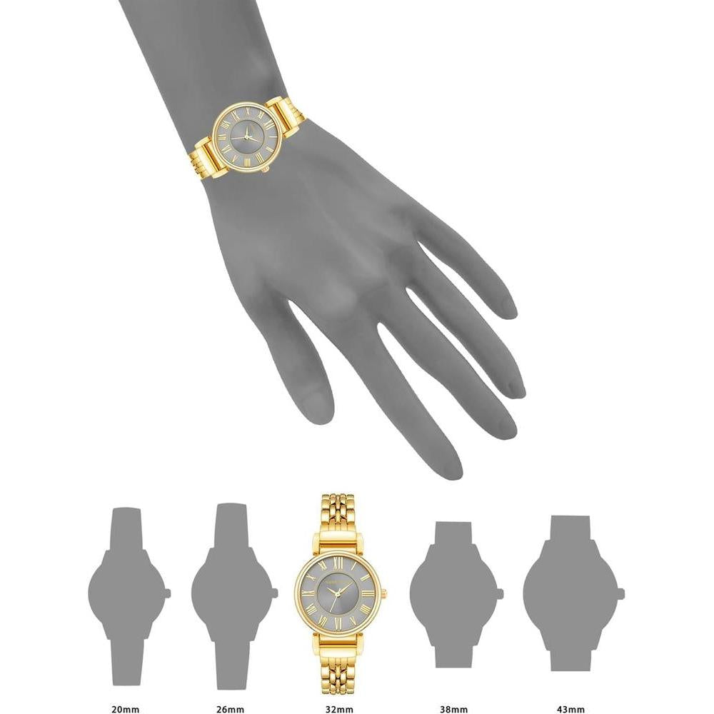 Reloj de pulsera para mujer Anne Klein con cristal mineral resistente y diseño elegante