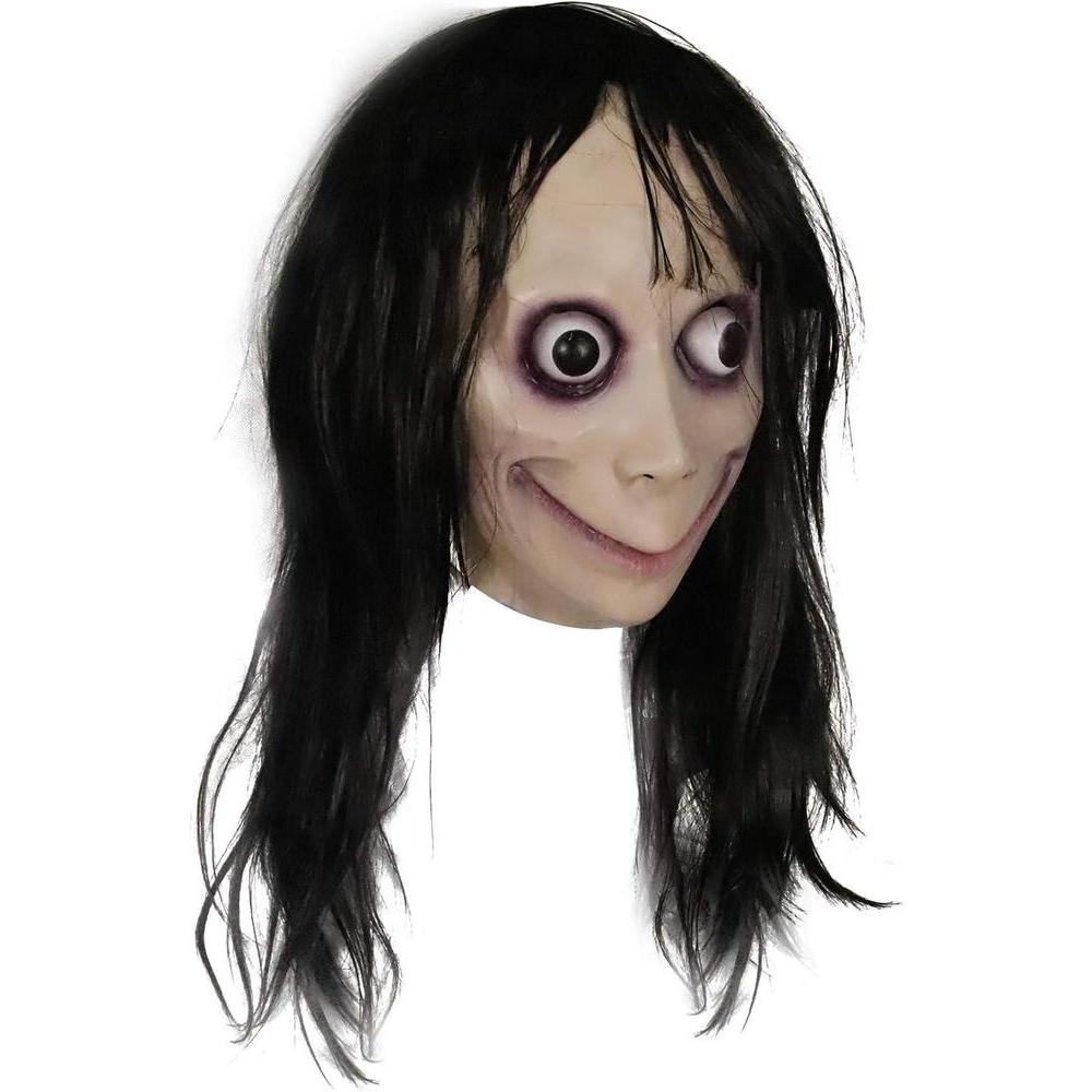 MOLEZU MOMO Mask for Adult Horror Devil Mask, Scary Costume Halloween Creepy Cosplay Party Decoration Prop, Halloween Scary Masks.