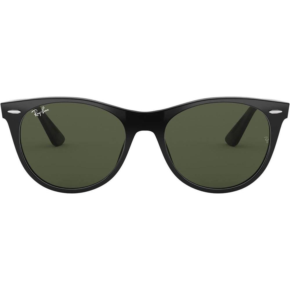 Ray-Ban RB2185 Wayfarer II - Gafas de sol redondas para hombre con protección UV y armazón de acetato duradero