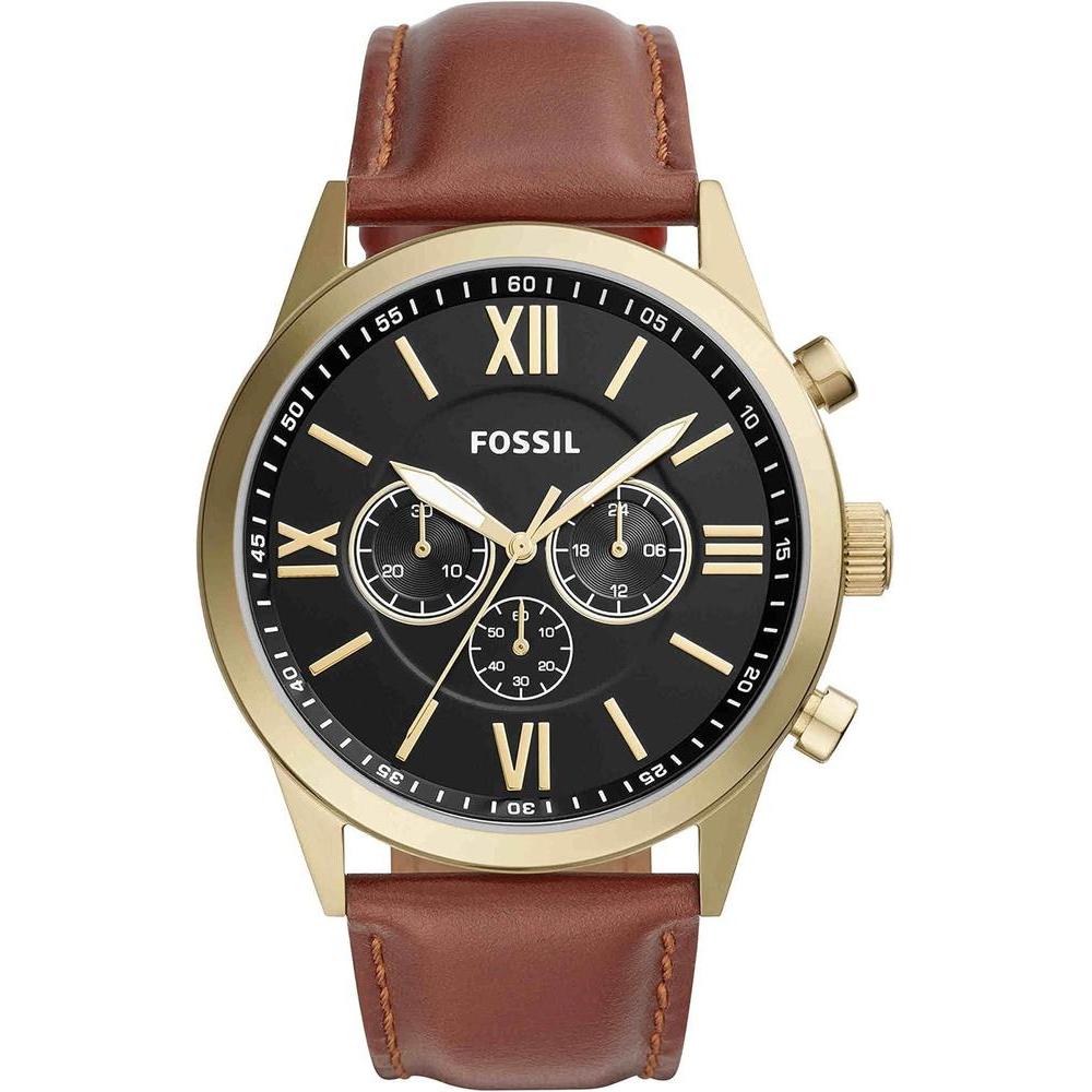 Flynn Chronograph Brown Leather Watch
