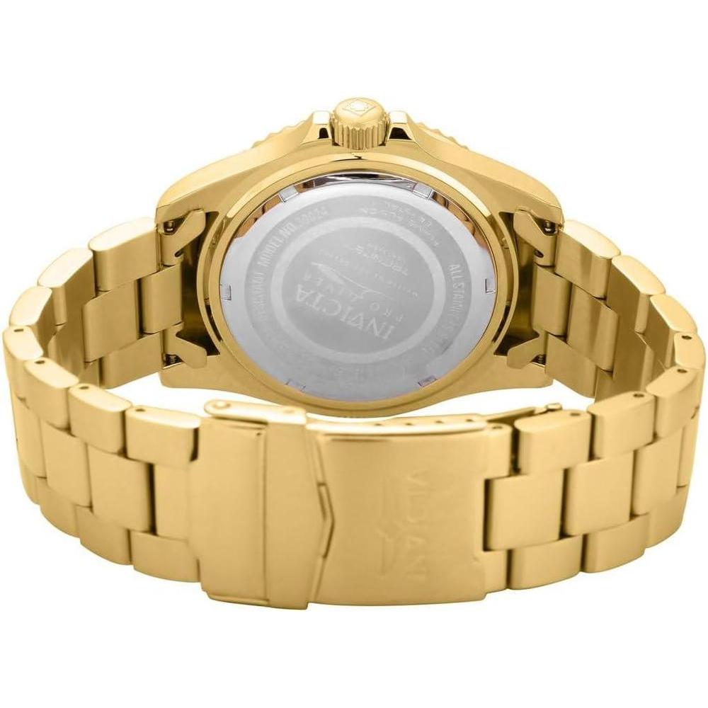 Reloj de Cuarzo Invicta Pro Diver para hombre, diseño dorado, acero inoxidable, esfera azul y resistente al agua