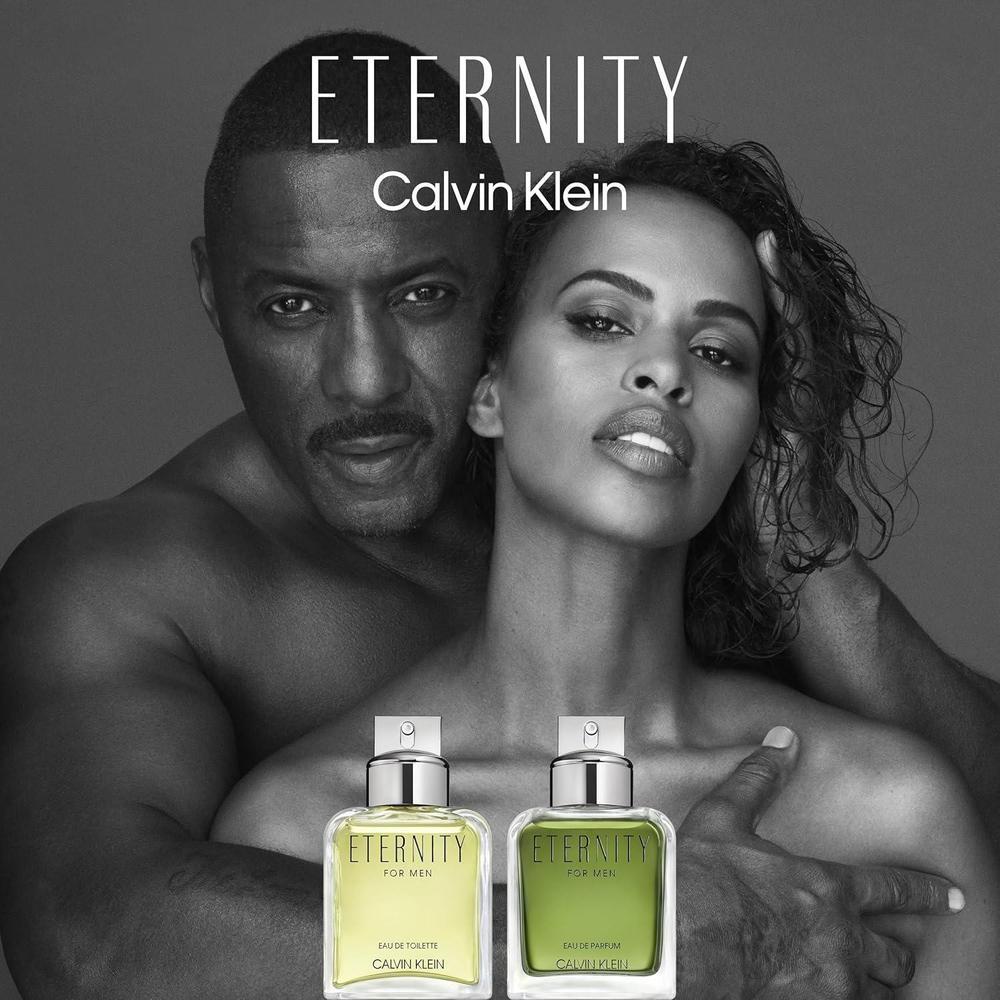 Calvin Klein Eternity Eau de Parfum, fragancia masculina amaderada con notas de salvia, ciprés y gamuza, perfume de lujo de larga duración