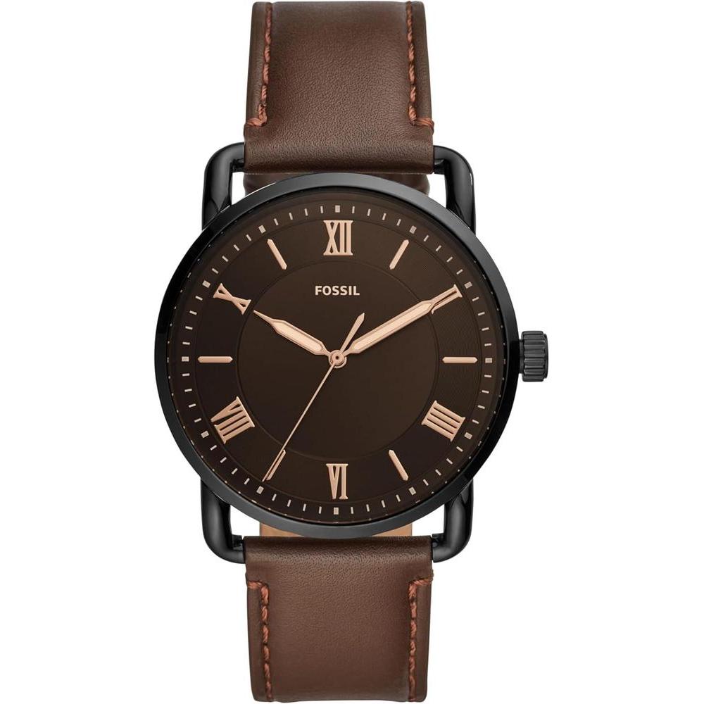Fossil Men's Copeland Quartz Stainless Steel and Leather Three-Hand Watch