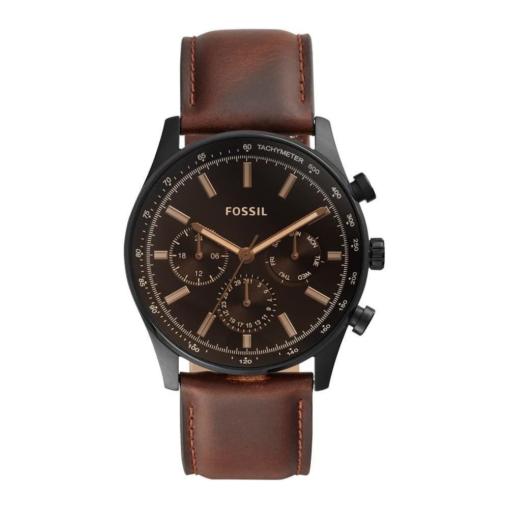 Fossil Sullivan Multifunction Brown Leather Watch BQ2457