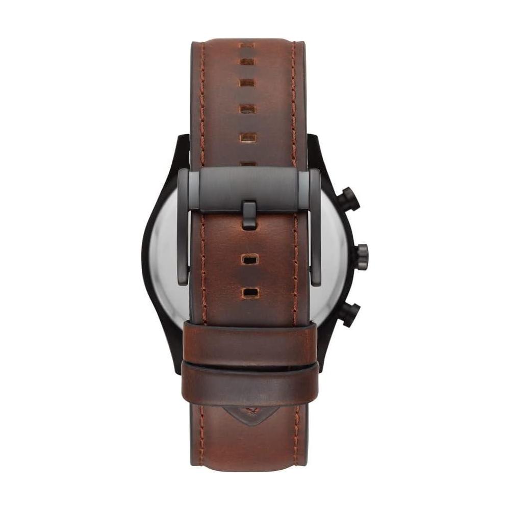 Fossil Sullivan Reloj de Pulsera Multifunción de Moda con Correa de Cuero Marrón para Hombre
