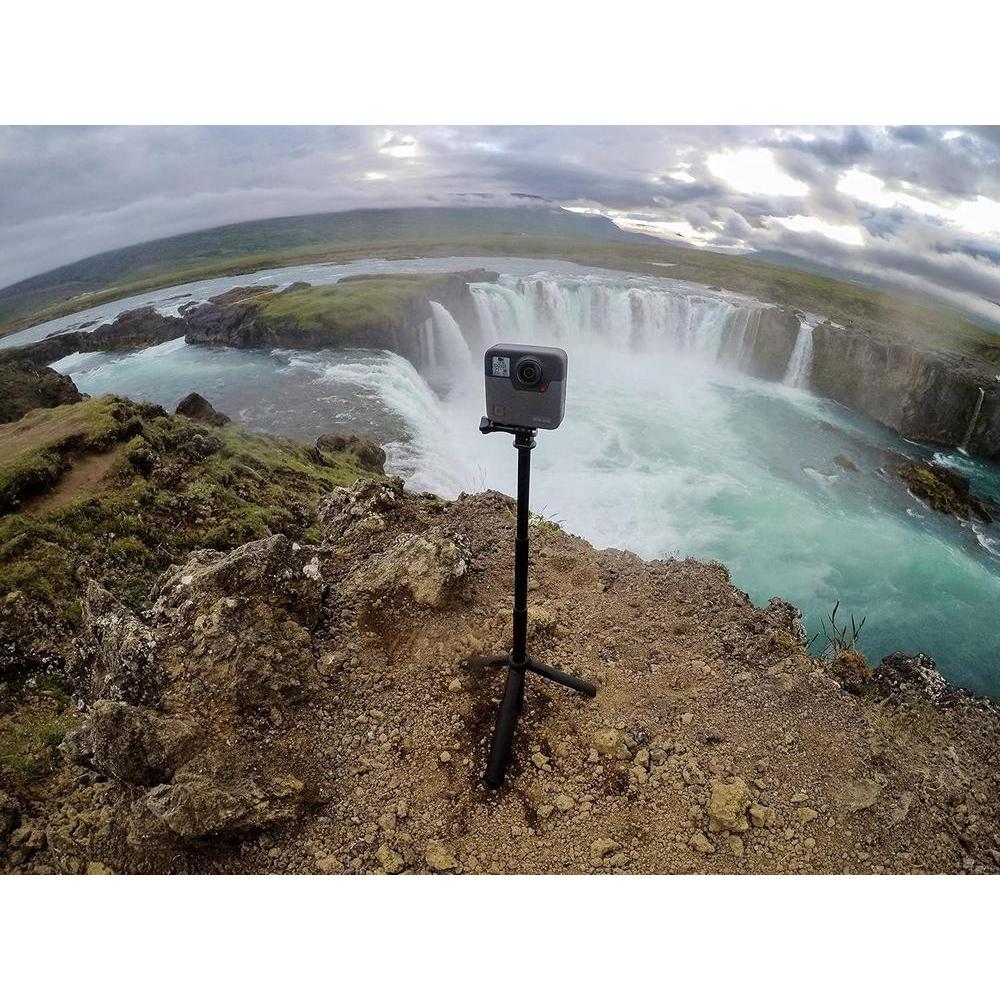 GoPro Max Grip + Trípode para cámaras GoPro, soporte oficial, agarre de cámara, poste de extensión, trípode rápido