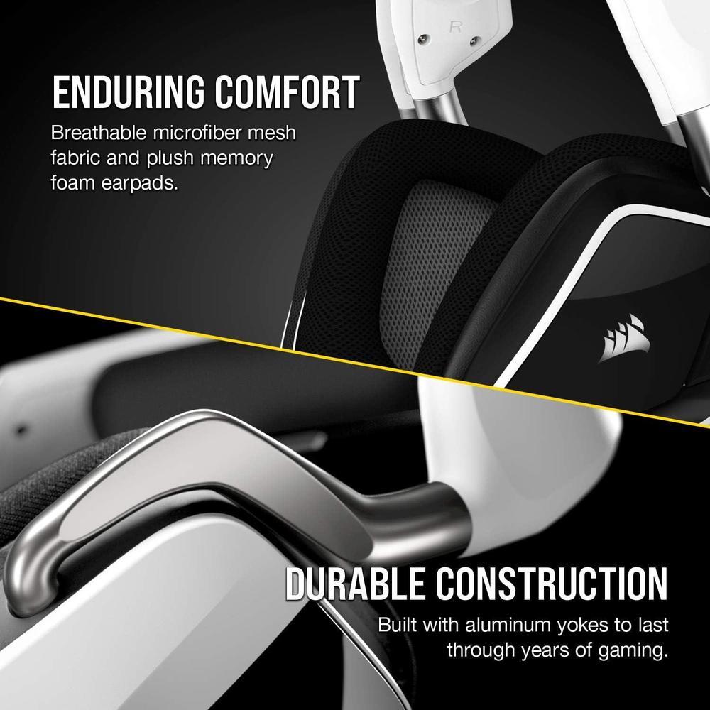 Auriculares Corsair VOID RGB ELITE Inalámbricos - Sonido 7.1, Micrófono Omnidireccional y Compatibilidad iCUE para PC, Mac, PS5, PS4