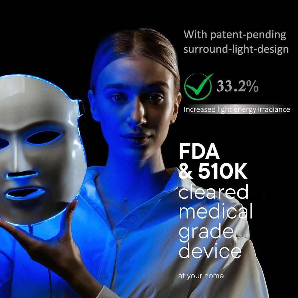Mascarilla Facial Led Aphrona Aprobada Por Fda Con Fototerapia