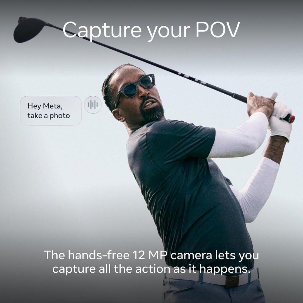 Gafas inteligentes Oakley Meta HSTN con IA para deporte con cámara, video 3K, audio abierto y lente Prizm Polarized
