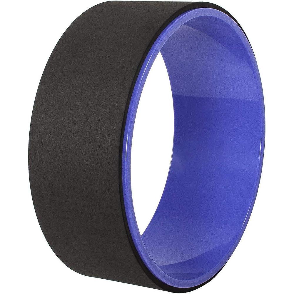 Signature Fitness Yoga Wheel for Stretching Yoga Prop Wheel, Comfortable Support for Yoga Poses and Backbends, Purple