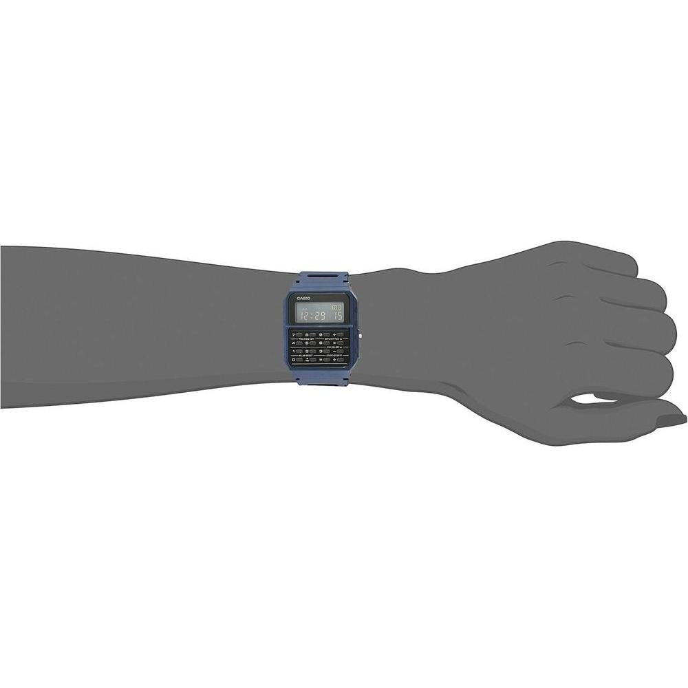 Casio Serie CA53W Vintage Cronómetro Resistente al Agua Calculadora Tiempo Dual Banda de Resina Calendario y Alarma