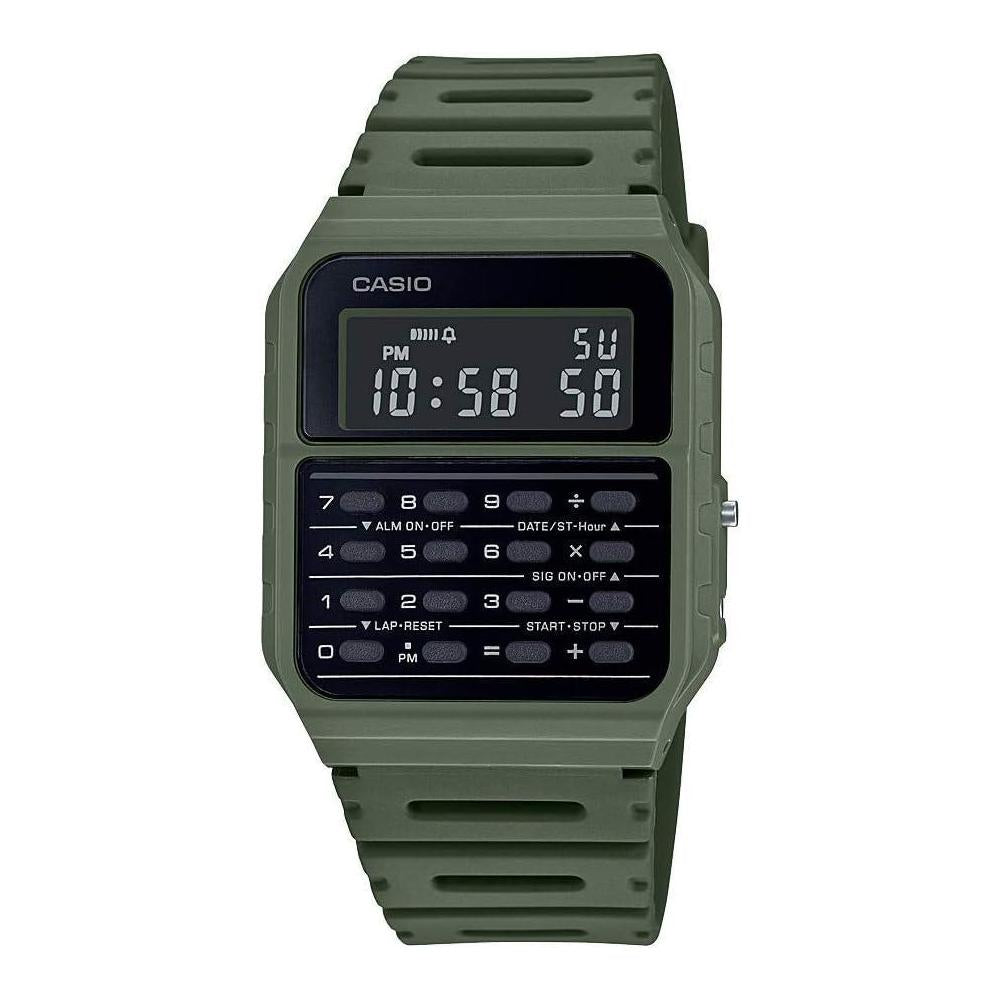 Casio CA53W Vintage Series | Data Bank | 1/100 SEC Stopwatch | Water Resistant | 8 Digit Calculator | Dual Time | Resin Band | Resin Case | Auto Calendar | Daily Alarm | 5 Year Battery