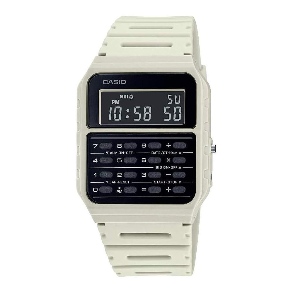 Casio CA53W Vintage Series | Data Bank | 1/100 SEC Stopwatch | Water Resistant | 8 Digit Calculator | Dual Time | Resin Band | Resin Case | Auto Calendar | Daily Alarm | 5 Year Battery