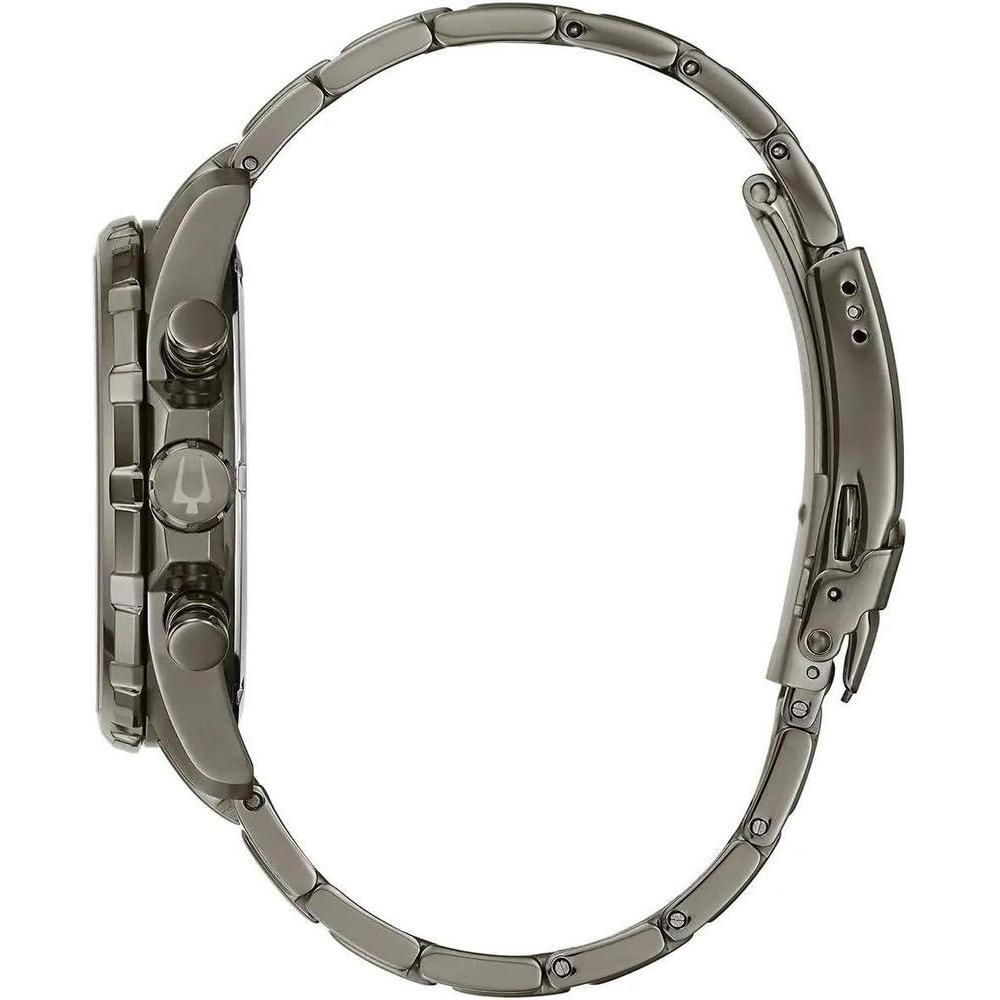Reloj cronógrafo para hombre Bulova Marine Star, diseño elegante con 6 manecillas y acero inoxidable gris