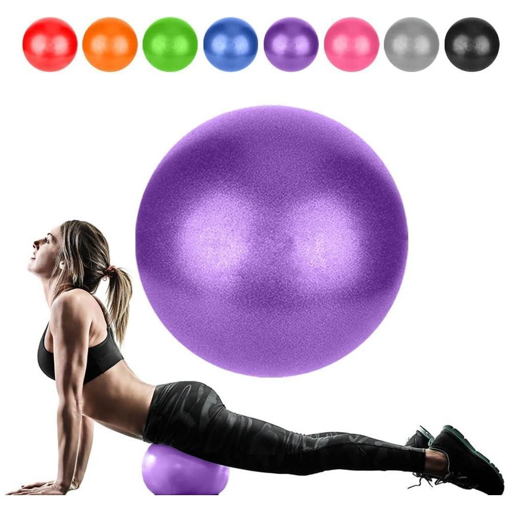 Small Pilates Ball, Therapy Ball, Mini Workout Ball, Core Ball, 9 Inch Small Exercise Ball, Mini Bender Ball, Pilates, Yoga, Workout, Bender, Core Training and Physical Therapy, Improves Balance