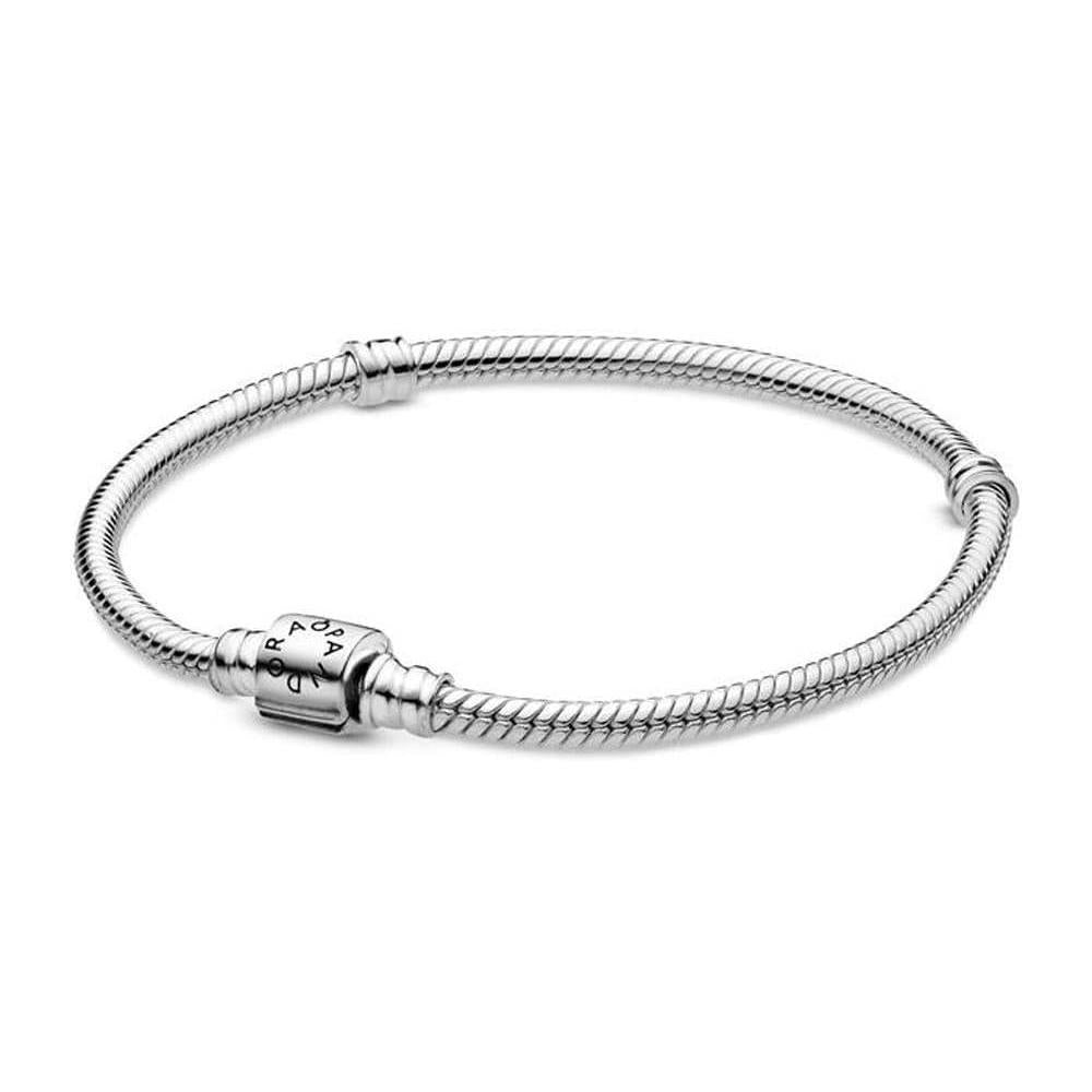 PANDORA Moments Barrel Clasp Snake Bracelet