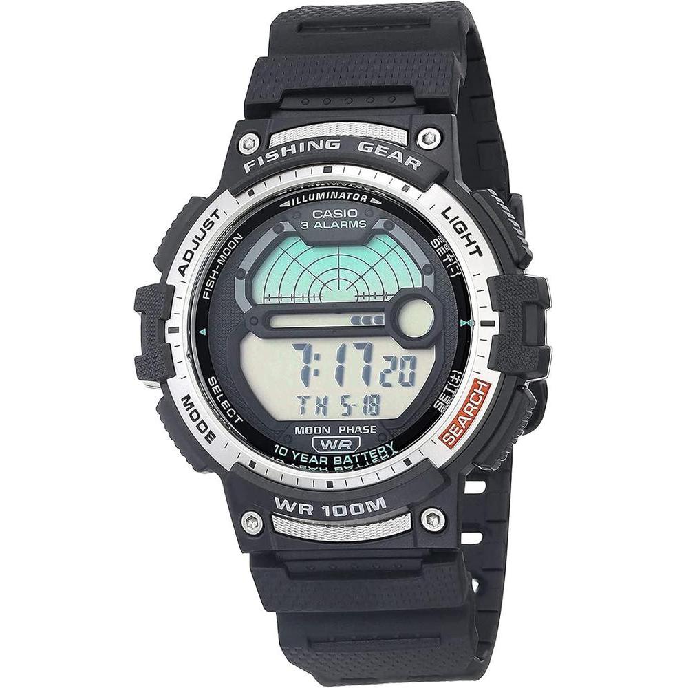 Casio Fishing Timer Quartz Watch with Resin Strap