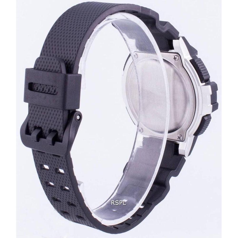 Reloj Casio para pesca con temporizador, luz LED, resistente al agua y datos de luna. Ideal para actividades acuáticas