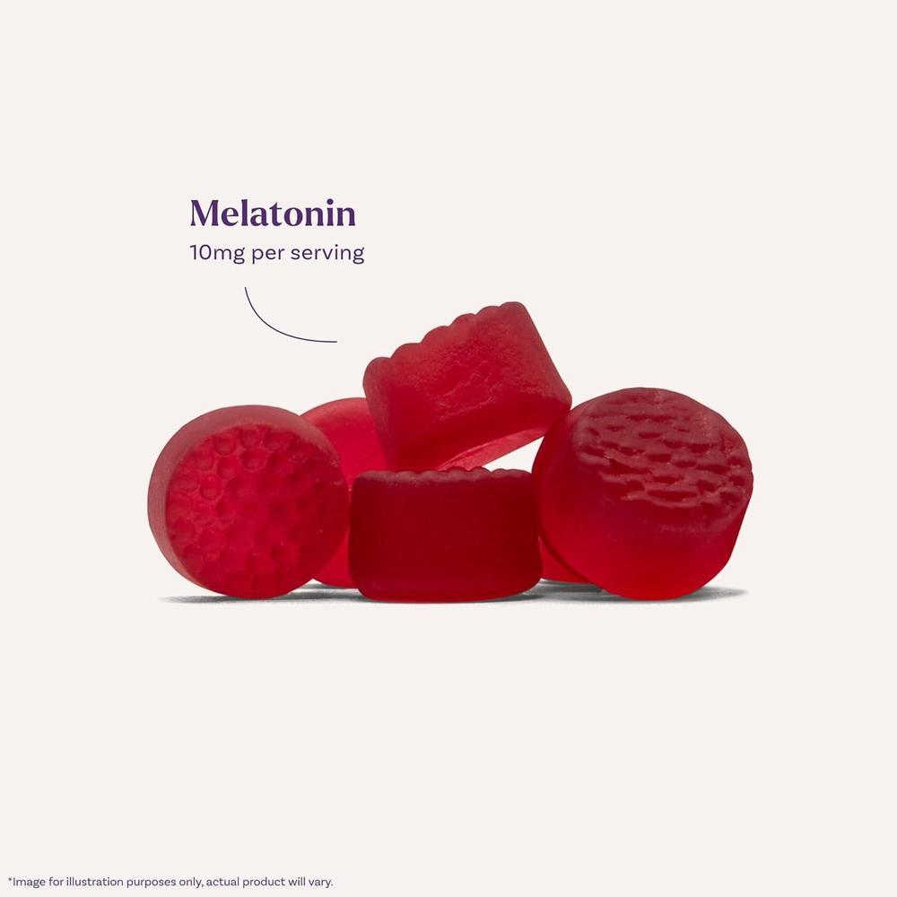 Gomitas de melatonina Natrol para adultos con 10 mg, sabor fresa, 140 unidades para apoyo al sueño hasta 70 días