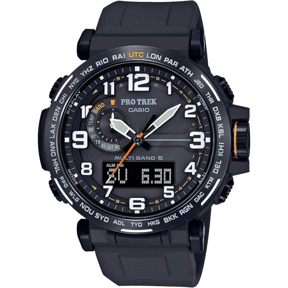 Casio PRW6600Y Series | Pro Trek | 100M WR | Compass | Alt/Baro-Thermo | Tough Solar Power | Atomic Timekeeping | 1-100 SEC Stopwatch | Countdown Timer | World Time