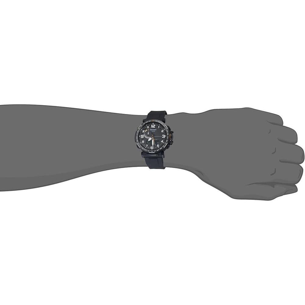 Reloj Casio Pro Trek, Sensor Triple, Resistente al Agua, Brújula, Altímetro, Barómetro, Termómetro, Movimiento de Cuarzo Solar
