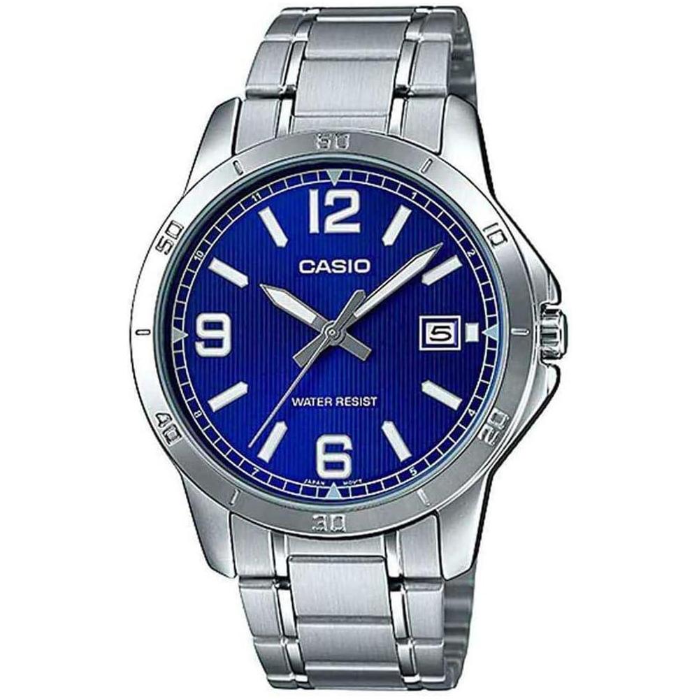 Casio MTP-V004D-2BUDF Analog Quartz Silver Stainless Steel Men's Watch