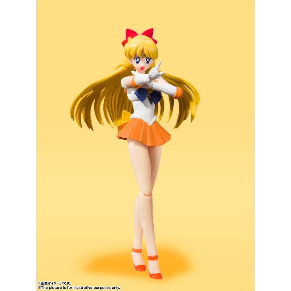 TAMASHII NATIONS - Pretty Guardian Sailor Moon - Sailor Venus - Animation Color Edition, Figura de acción Bandai Spirits