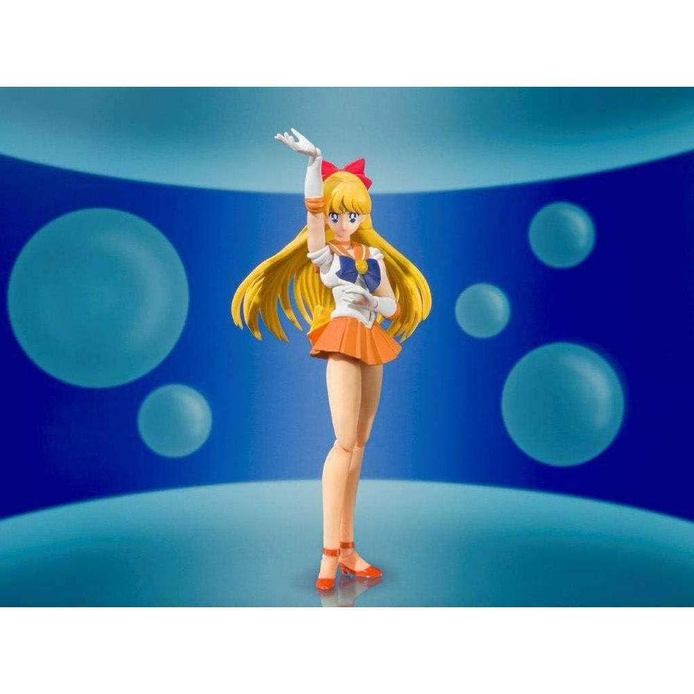 TAMASHII NATIONS - Pretty Guardian Sailor Moon - Sailor Venus - Animation Color Edition, Figura de acción Bandai Spirits