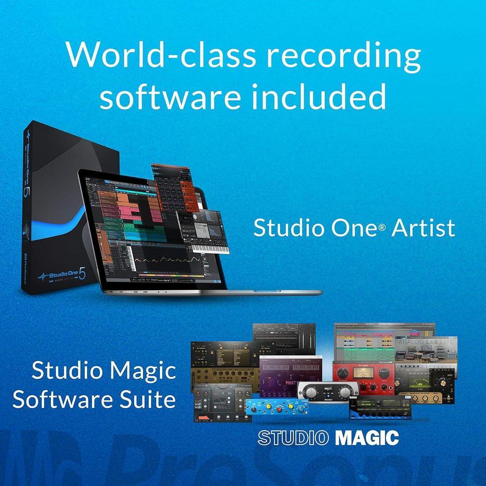 PreSonus AudioBox 96 25 aniversario con paquete de grabación en estudio y software de producción DAW Studio One Artist