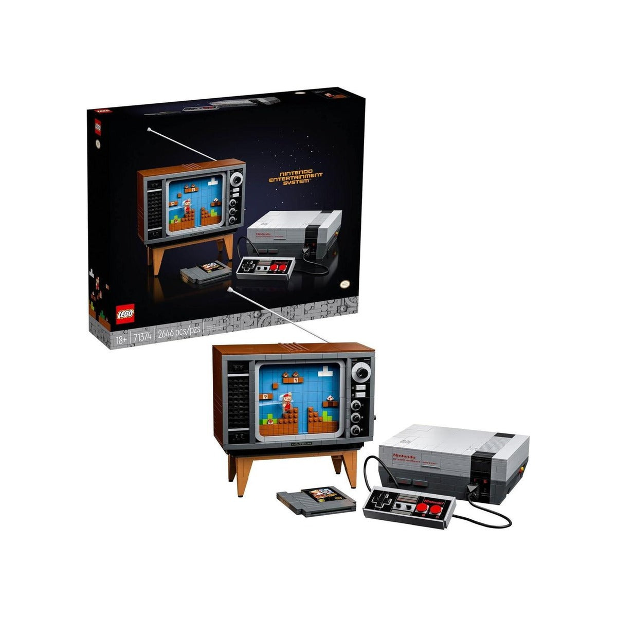 LEGO Super Mario Nintendo Entertainment System 71374 Gameplay Building Set, Model Kits for Adults to Build, DIY Creative Activity, Collectible Gift Idea