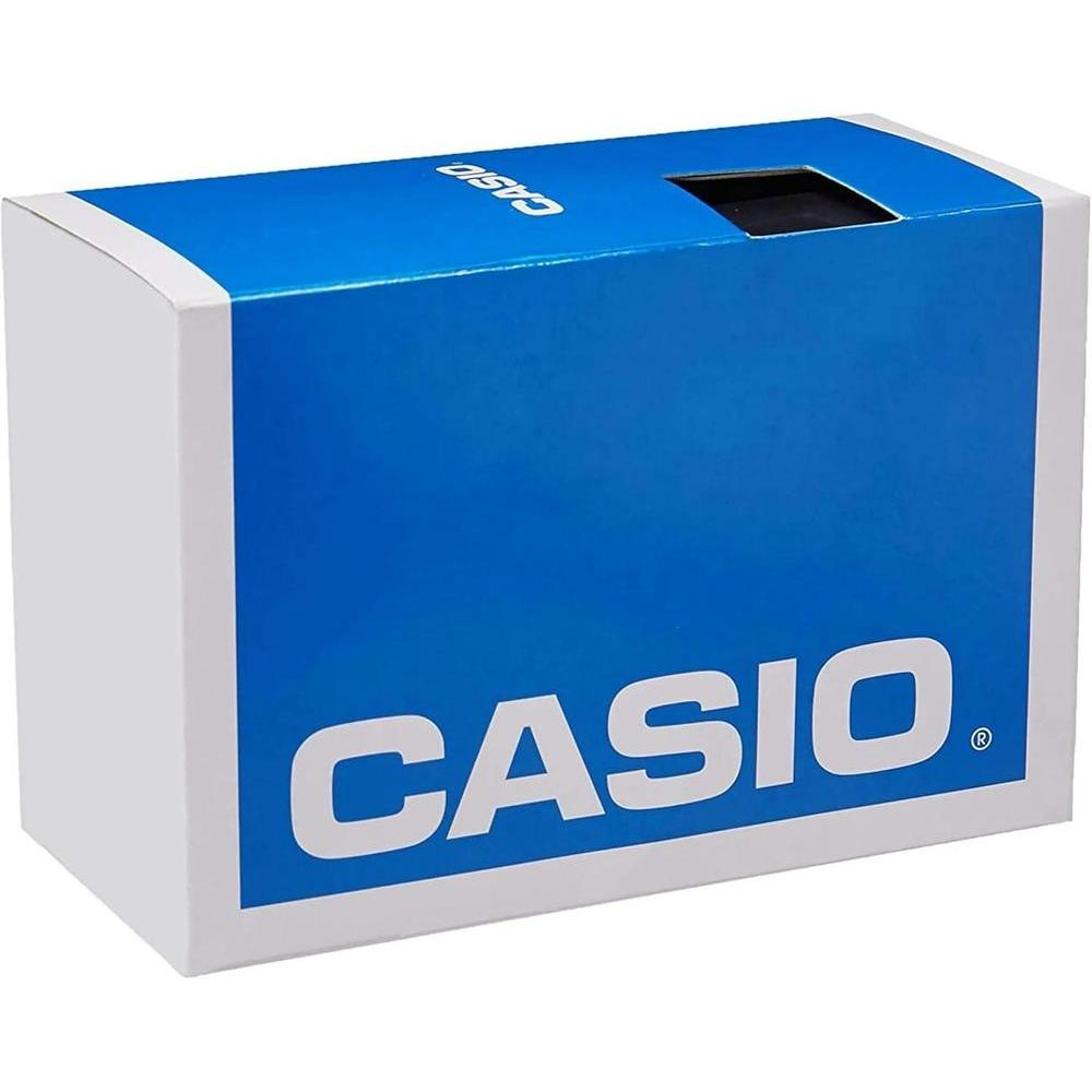 Reloj analógico para hombre Casio Serie MWA100H, bisel de acero inoxidable, LED iluminador y banda de resina, batería de 3 años