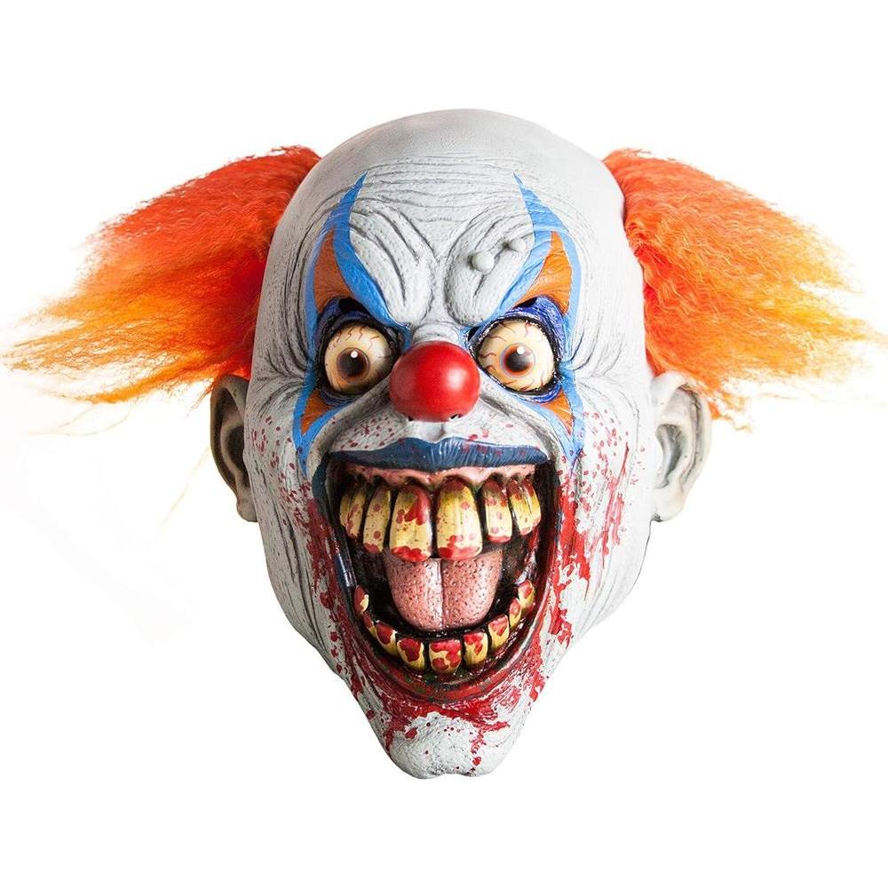 Deja Boo Scary Adult Mask - Unique Creepy Halloween Mask Design - Realistic Face Costumes- Scariest Masks Ever For A Fun Halloween -Adults Horror Costume Pure Evil - Killer Shingles the Clown Mask