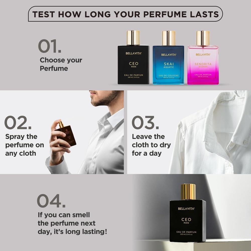 CEO MAN Perfume para hombre, Eau de Parfum con limón, lavanda, tonka y madera de agarre, vegano y libre de crueldad