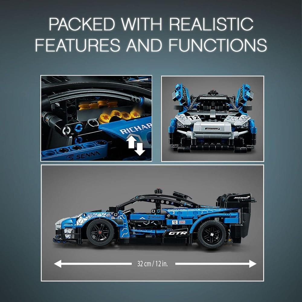 LEGO Technic McLaren Senna GTR 42123 Racing Sports - Kit de construcción, idea de regalo para niños y niñas