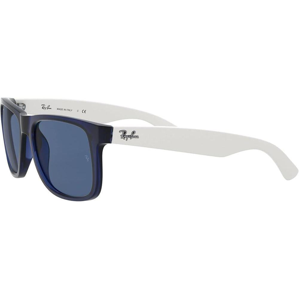 Gafas de sol rectangulares Ray-Ban RB4165 Justin con protección UV, ideal para caras estrechas a medias, incluye funda y paño