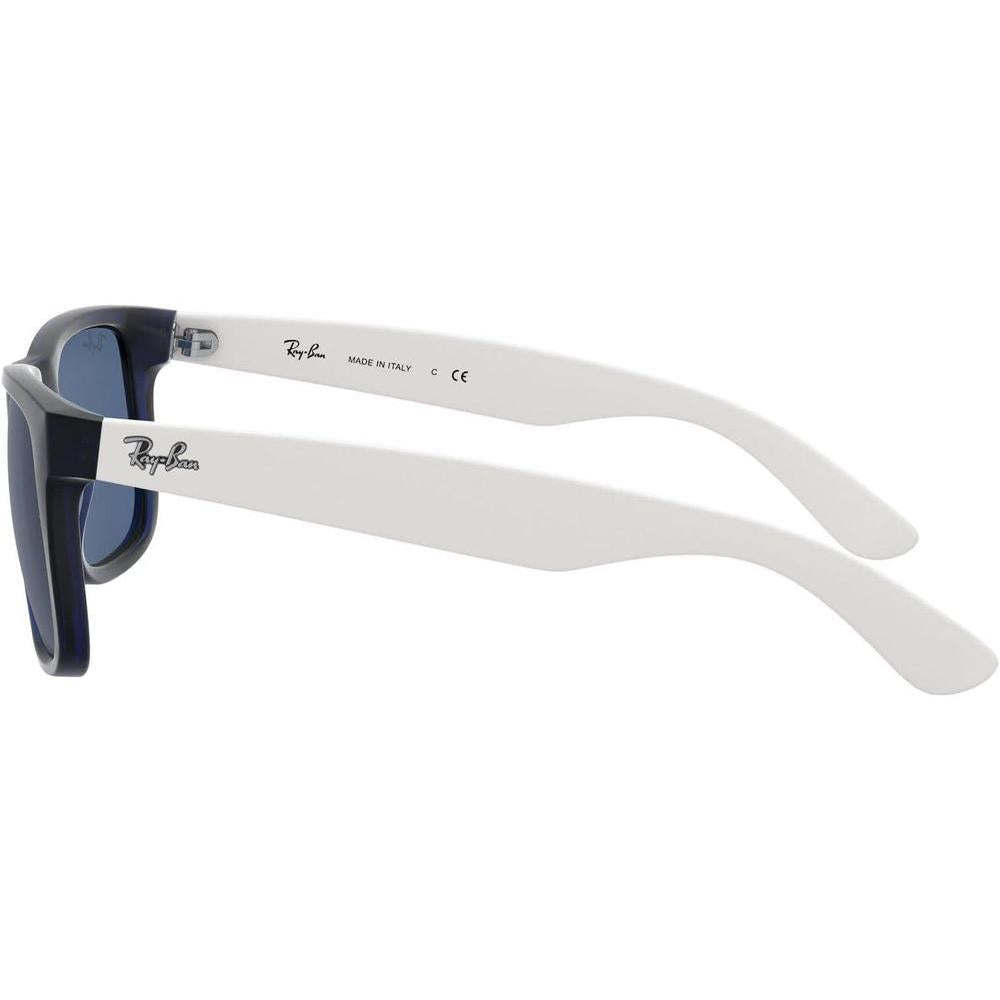 Gafas de sol rectangulares Ray-Ban RB4165 Justin con protección UV, ideal para caras estrechas a medias, incluye funda y paño