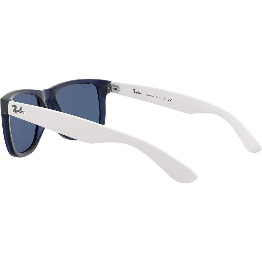 Gafas de sol rectangulares Ray-Ban RB4165 Justin con protección UV, ideal para caras estrechas a medias, incluye funda y paño