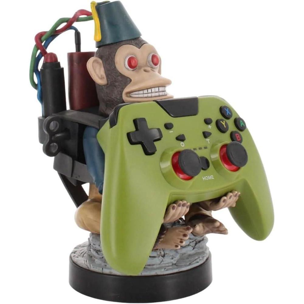 Exquisite Gaming: Call of Duty: Monkeybomb - Soporte para teléfono móvil y controlador de juegos de 21.6 cm, con cable y figura con licencia