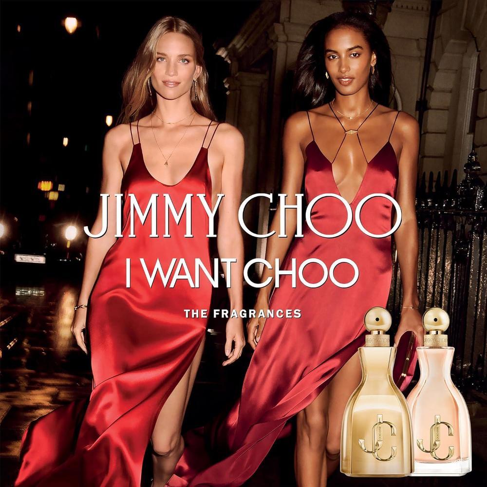 Jimmy Choo I Want Choo Eau de Parfum es una fragancia para mujer con notas de mandarina, lirio rojo y vainilla, floral gourmand amaderada