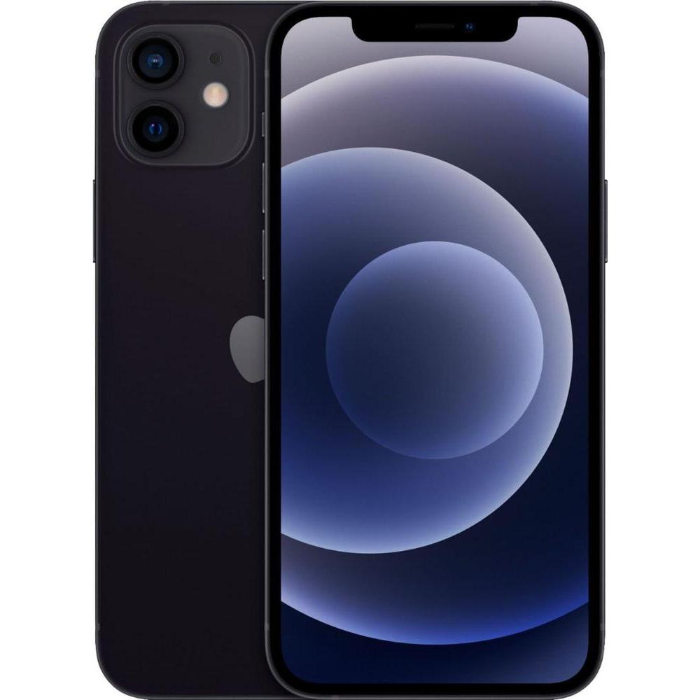 Apple iPhone 12, 128GB, Black - Fully Unlocked (Renewed)