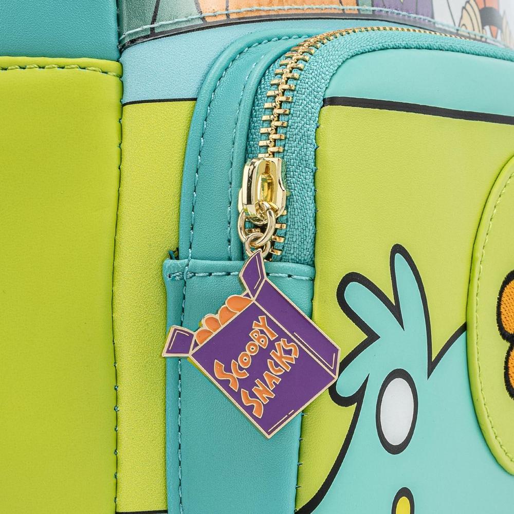 Loungefly Scooby Doo Mystery Machine - Bolso de hombro con doble correa para mujer, diseño clásico multicolor