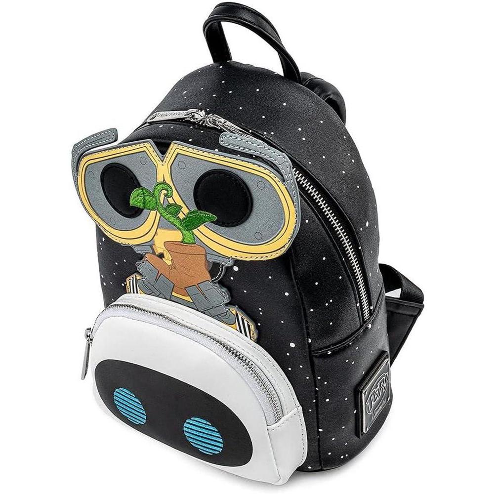 Loungefly POP Disney Pixar Wall-E Eve Earth Day, bolsa de hombro con correa doble para mujer, diseño multicolor vibrante