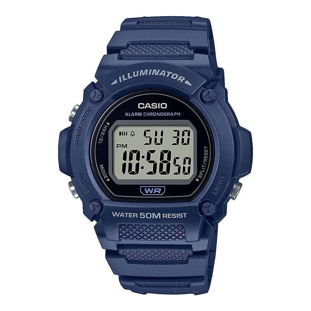 Casio W219H Series | Men’s Digital Watch | 50M WR | LED Illuminator | 100 SEC Chronograph | 1/100 SEC Stopwatch | Daily Alarm | Hourly Time Signal | Auto Calendar | 7 Year Battery
