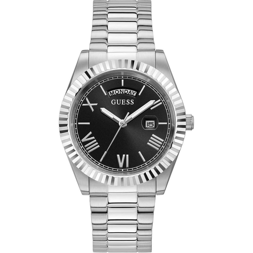 GUESS Silver-Tone Analog Watch