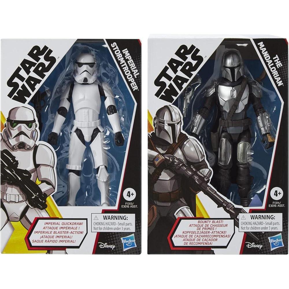 STAR WARS Galaxy of Adventures The Mandalorian con Figuras y Accesorios Divertidos, Juguetes para Niños de 4 Años en Adelante