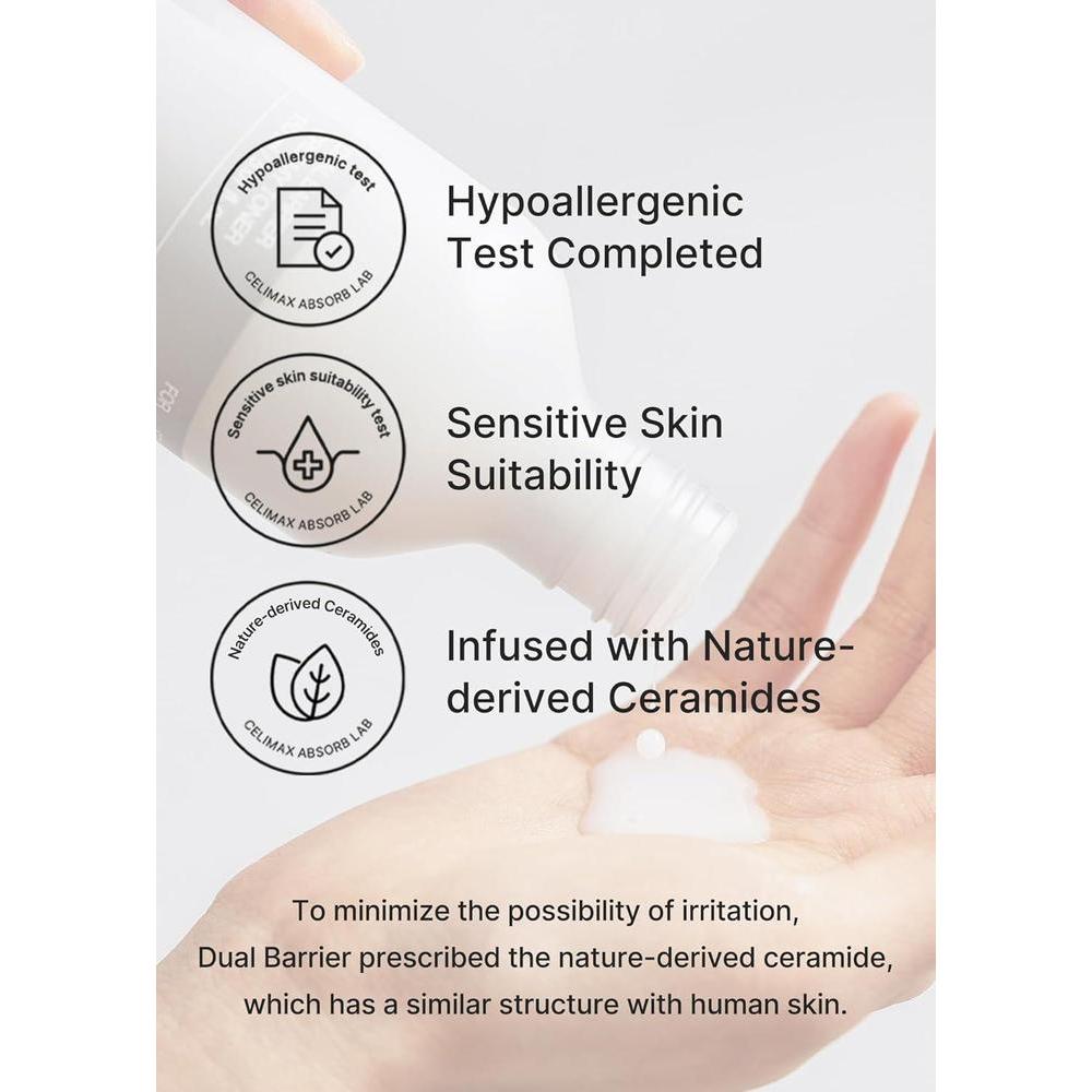 Celimax Tónico Cremoso de Doble Barrera con Ceramidas y Péptidos, Libre de Aceite y Alcohol, Hidratante y Astringente Facial